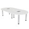 Skutchi Designs 45 in W, 96 in L, 29 in H, Engineered Wood Top, White H-RAC-4693-PT-WC-EL - alternate 1